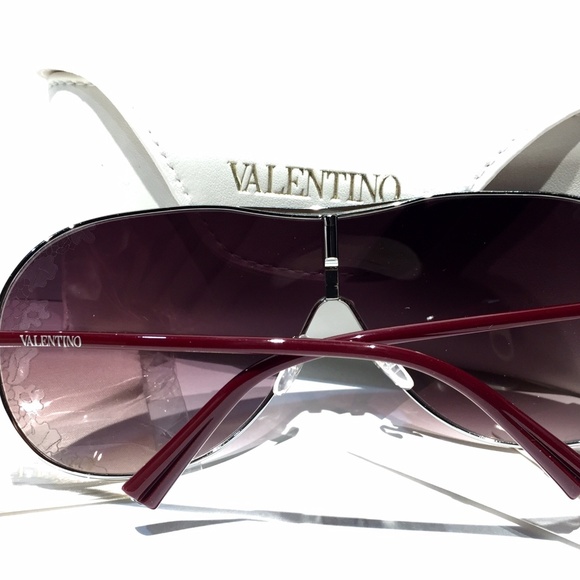 COPY - NWT Valentino Women\'s Shield SilverTone Sunglasses